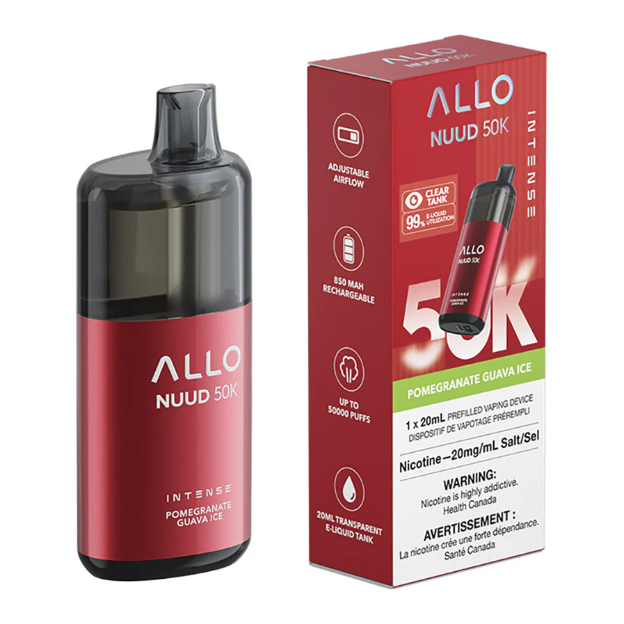 allo intense nuud 50k disposable vape device pomegranate guava ice 20ml allo intense nuud 50k disposable vape device pomegranate guava ice 20ml