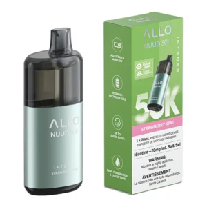 allo intense nuud 50k disposable vape device strawberry kiwi 20ml