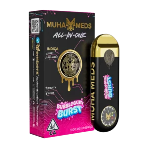 new muha gen 3 bubblegum burst indica | 1000mg